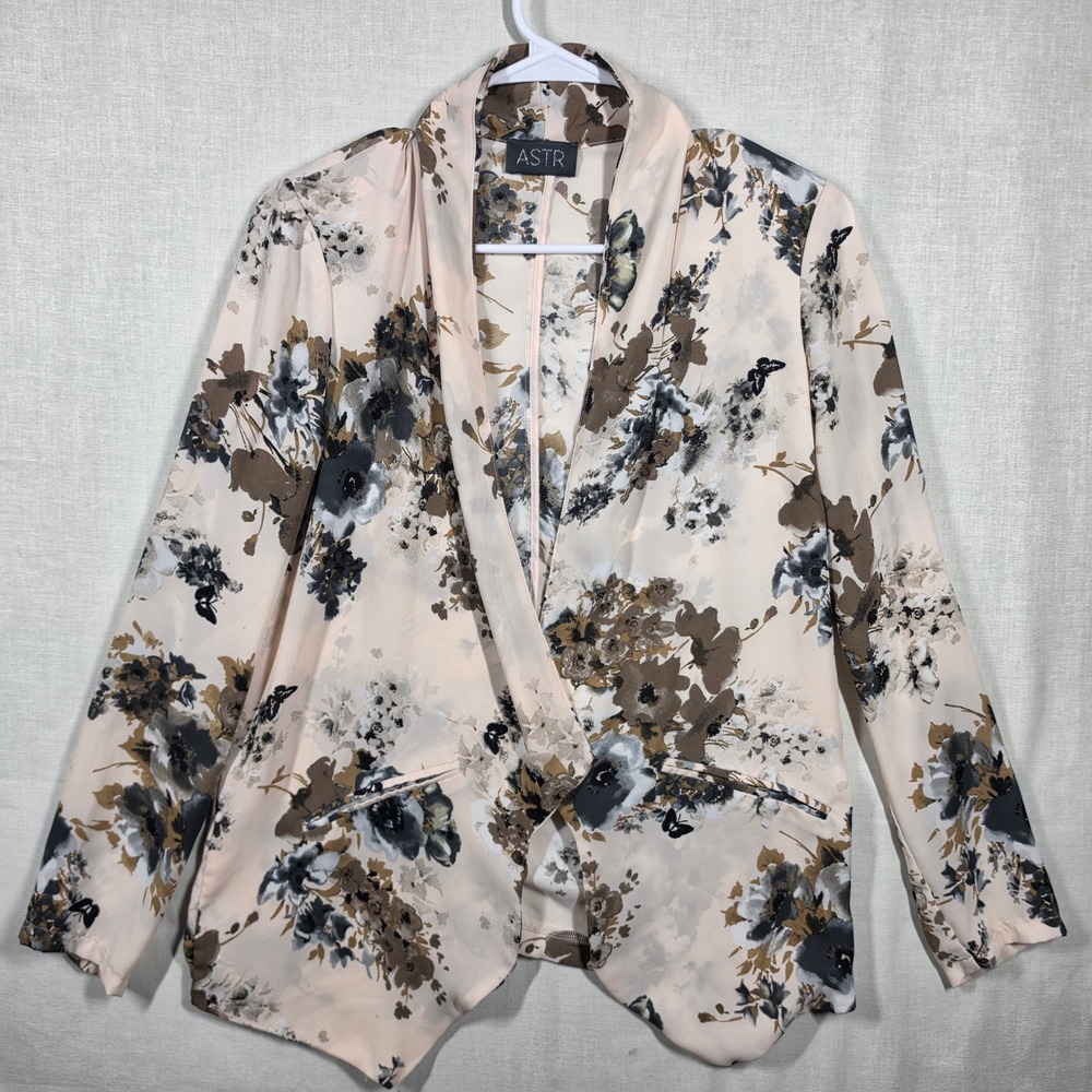 ASTR the Label Blazer Womens Medium Floral Shawl Ethereal Cottagecore Whimsygoth